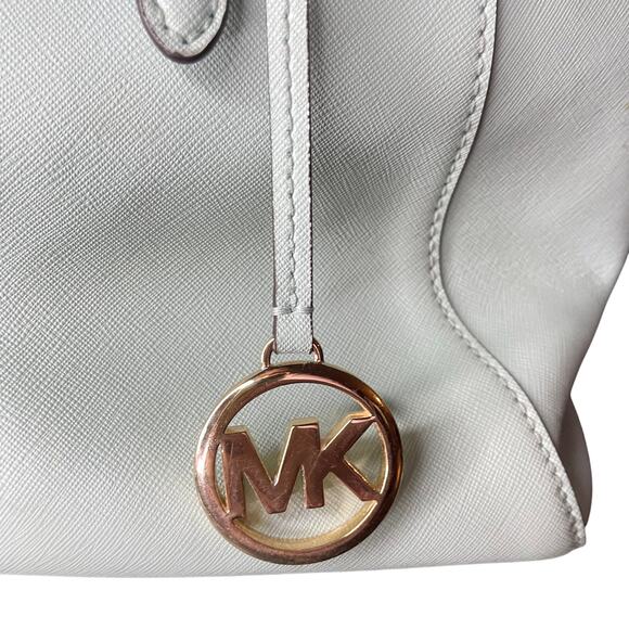 Michael Kors Ciara Large Satchel in a mint green color - Picture 7 of 7